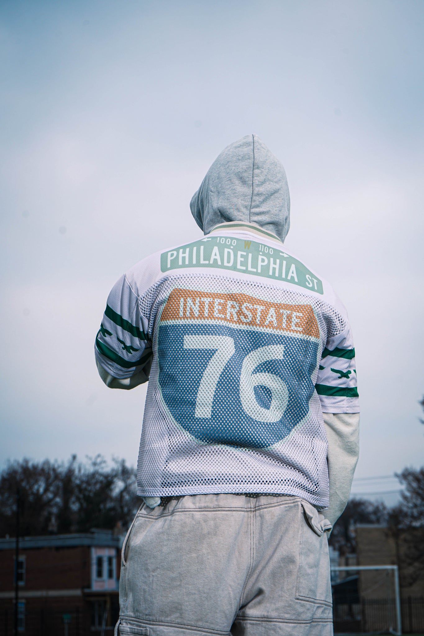 Off-White 76 Interstate Eagles Jersey